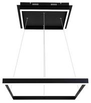 Pakabinamas LED šviestuvas RABALUX Quadro, 60W, 230V, 4000K, 1670 lm, IP20, metalinis, matinės juodo