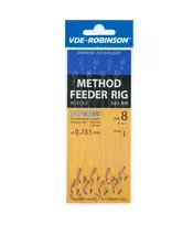 Pavadėliai ROBINSON Method Feeder Supercup MF 502BM, su adatėlė, 0.245 mm, Nr. 10