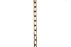 Dekoratyvinė grandinė POSAMO VAUKA, 1603/2,0 mm, plienas, padengta žalvariu, 20m
