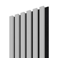 MDF sienų lentjuostė PUFFIN, spl. grey/black, 2650x245x22 mm, akustinė, dekoratyvinė