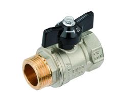 Rutulinis ventilis GENERAL FITTINGS, 1" vidus/išorė, su trumpa rankenėle