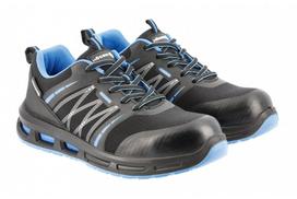 Darbo batai HOGERT WORKWEAR Warnow, S1PL SR FO, juoda-mėlyna spalva, 45 dydis, CE