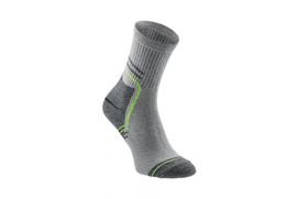 Kojinės HOGERT WORKWEAR Kahl, ilgos, pilka - žalia spalva, 3 poros, 41-42 dydis