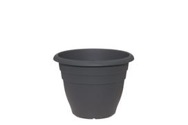 Plastikinis lauko vazonas 4Living, antracito sp., 30 x 30 x 23 cm.