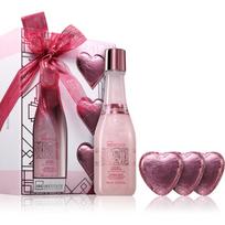 IDC Institute Scented Bath Rose Bubble Bath Set dovanų rinkinys moterims