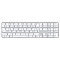 Magic Keyboard with Touch ID and Numeric Keypad, ENG, white - Belaidė klaviatūra