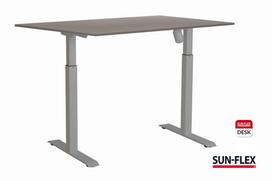 Reguliuojamo aukščio stalas SUN-FLEX ADAPT I, vieno variklio, pilkas 120x80cm