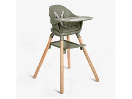 KikkaBoo Woody maitinimo kėdutė 6in1 Army Green