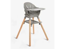 KikkaBoo Woody maitinimo kėdutė 6in1 Grey