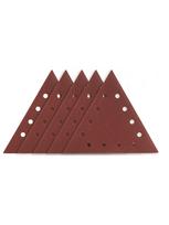 Velcro šlifavimo popierius K80, trikampis su 12 skylių, 5vnt šlifuokliui 59G264