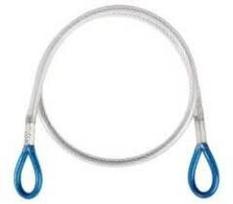 Plieninė savisauga (trosas) Singing Rock Steel Lanyard I