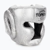 Bokso šalmas Top King Super Star white/silver