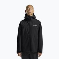 Vyriška striukė nuo lietaus Jack Wolfskin Highest Peak 3L black