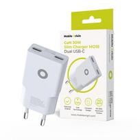 Įkroviklis Mobile Origin GaN 30W Slim Charger TÃœV, MO18 - Dual USB-C