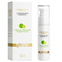 YESforLOV Pineapple Green Tea masažo aliejus ir lubrikantas 50ml