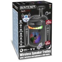 BONTEMPI belaidis garsiakalbis su 2 mikrofonais ir RGB šviesomis, 49 1070