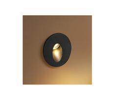 Brilagi - LED lauko įleidžiamas šviestuvas STAIRDOT LED/2W/230V juodas IP65 apvalus