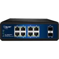 ALLNET Switch unmanaged industrial 8 Port Gigabit / 8x LAN / 2x SFP / Lüfterlos / DIN / IP40 / ALL-SGI8108v2 (ALL-SGI8108v2)