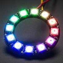 Diodų žiedas - RGB LED Adafruit NeoPixel 37mm.