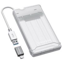 GrauGear externes Festpl.Gehäuse 2.5HDD/SSD USB 3.2 Alu - Laufwerks-Gehäuse - 2,5
