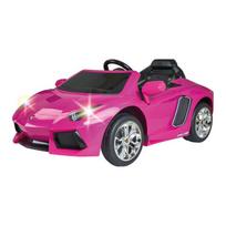 FEBER Lamborghini Aventador Pink elektrinis automobilis vaikams 6V