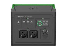 APC OffGrid Portable Power Station 730, 738Wh Lithium-ion, LCD, 2 CEE 7/3 Schuko outlets, Sinewave, 3 USB-A, 2 USB-C, Wireless Charger | Schneider Electric