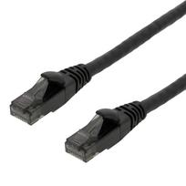 Patch kabelis DELTACO U/UTP High Flex Cat6, 1m, 24AWG, 500MHz, LSZH, juodas / UUTP-1501
