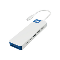 Hyper HyperDrive Flex 9 Port Dual 4K HDMI USB-C Hub, Blue  Hyper