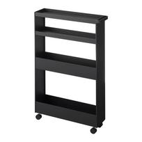Matinės juodos spalvos iš plieno vonios lentyna 48x80,5 cm Tower – YAMAZAKI