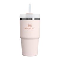 Šviesiai rožinės spalvos iš nerūdijančio plieno su šiaudeliu termosas 600 ml Quencher H2.0 FlowState Tumbler Rose Quartz – Stanley