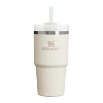 Kreminės spalvos iš nerūdijančio plieno su šiaudeliu termosas 600 ml Quencher H2.0 FlowState Tumbler Cream – Stanley