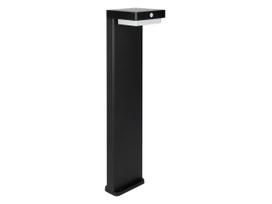 Lauko šviestuvas su saulės panele ir judesio jutikliu SUNTIS, įsmeigiamas, 220lm, 3000K, 2Ah, IP54, USB-C