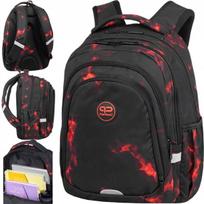 CoolPack mokyklinė kuprinė – juoda ir raudona, 28 l