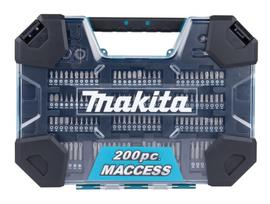 Grąžtų ir sukimo antgalių rinkinys Makita 200 vnt