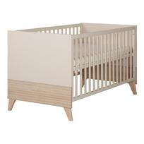 Smėlio spalvos vaikiška lovelė reguliuojamas aukštis 70x140 cm Sidney – Roba