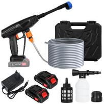 Belaidis aukšto slėgio ploviklis Baterija maitinamas aukšto slėgio ploviklis Belaidis aukšto slėgio ploviklis su 6-in-1 reguliuojamais purkštukais 24V nešiojamas automobilio aukšto slėgio ploviklis EU
