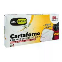 GIO`STYLE Kepimo popieriaus lapai, 50 vnt., 23x23cm, karšto oro gruzdintuvei 4,5L
