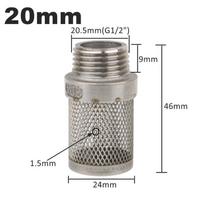 304 Nerūdijančio plieno tinklelio filtras Sodo drėkinimo siurblio žarnos filtras Vandens valymo tinklelis Metalinis filtras
