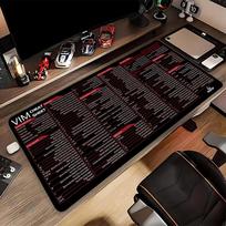 Commands Line Mouse Pad Shortcuts Keys Mousepad for Computer Unix Programmer Stitched Edge 80x30cm Non-Slip Rubber Base Home M 300x800x2mm