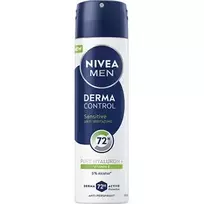 Nivea Men Derma Control Sensitive Antiperspirant - purškiamas antiperspirantas jautriai odai, 150 ml