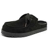 2025 Platform Mules Men Backless Loafers Slipper Thick Bottom Half Shoes For Man Closed Toe Slide Sandals Open Back Casual Shoes 39