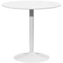 Apvalus valgomojo stalas 2 asmenims, Ø80 x 75 cm, baltas