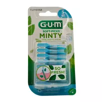 GUM Soft-Picks Minty tarpdančių šepetėliai, S dydis, 40 vnt.