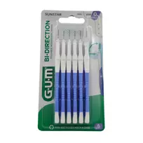 GUM Bi-Direction tarpdančių šepetėliai, 0.6 mm, 6 vnt.