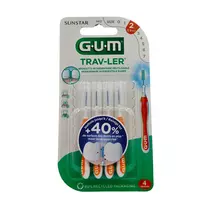 GUM TRAV-LER tarpdančių šepetėliai, 0.9 mm, 4 vnt.