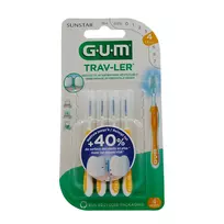 GUM TRAV-LER tarpdančių šepetėliai, 1.3 mm, 4 vnt.