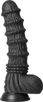 Vibratorius Hidden Desire Dragon Monster Dildo, juodas