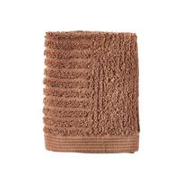 Terakotos spalvos iš frote audinio iš medvilnės rankšluostis 30x30 cm Classic – Zone