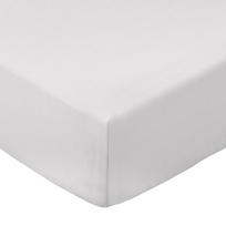 Pilkos spalvos iš medvilninio perkelio paklodė su guma 90x190 cm Cotton Percale – Bianca