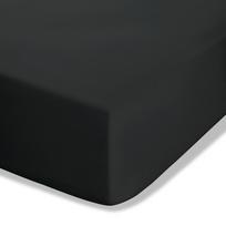 Juodos spalvos iš perkalio paklodė su guma 90x190 cm Easy Iron Percale – Catherine Lansfield